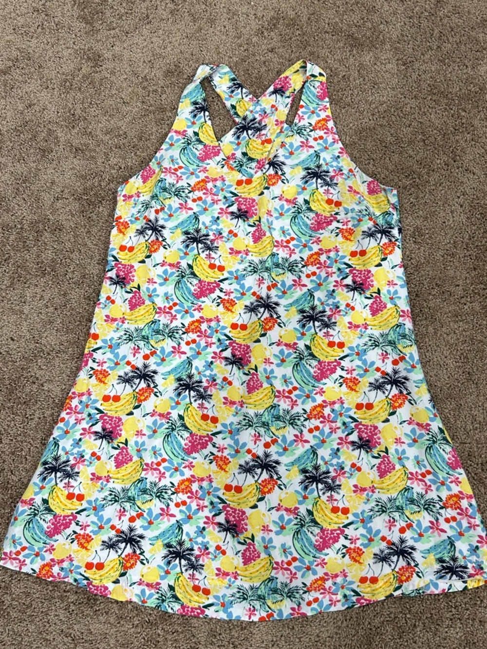 LOFT Summer sleeveless dress - large
